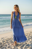 Long dress with halter
