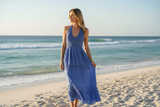 Long dress with halter