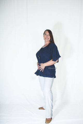 Tie back blouse