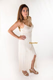 Alpucker Maxi Dress with split