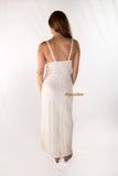 Alpucker Maxi Dress with split
