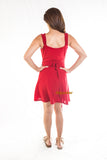 Wrap coloured dress
